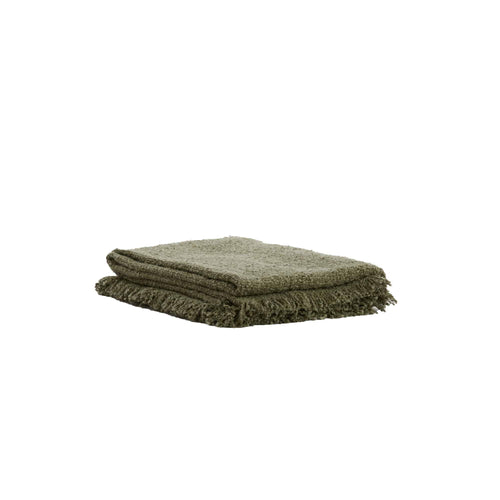 Light & Living deken Miraso - groen - 170x130x0.5cm