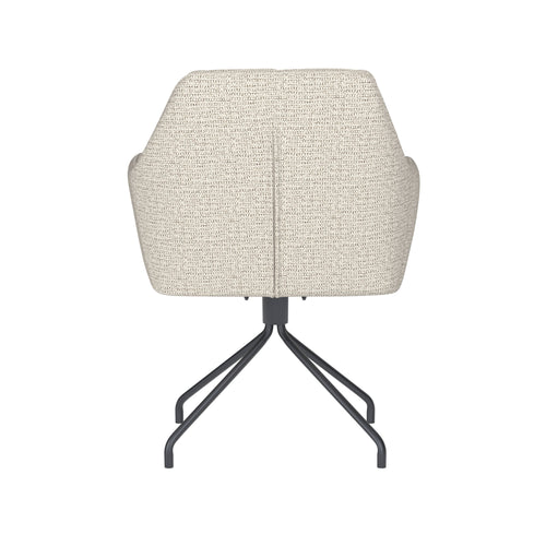 Housecraft Living Pete Eetkamerstoel Draaibaar Metaal Spider Off-White - Beige