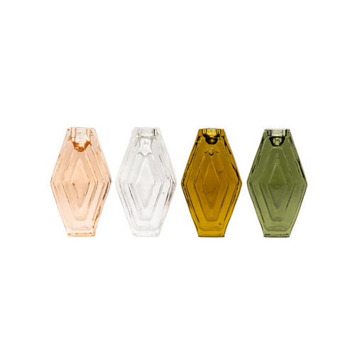 Brût Homeware kaarshouder Infinite Hexagon - set van 2— amber - vtwonen shop