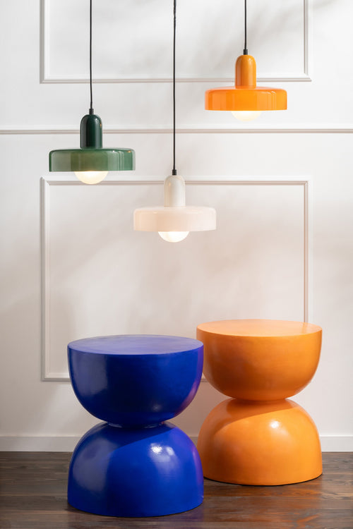 J-Line hanglamp Retro - glas - oranje