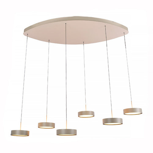 Freelight hanglamp Alieno - 6 lichts - 120  x 150   cm - beige