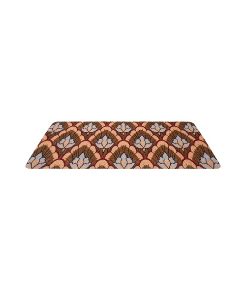 LXmatten Deurmat June Flower Brown - 120 x 50 cm