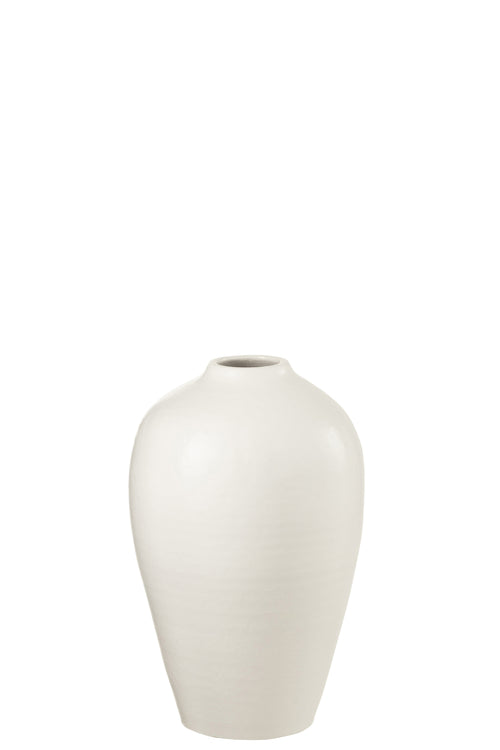 J-Line vaas - keramiek - wit - small - 35 cm hoog
