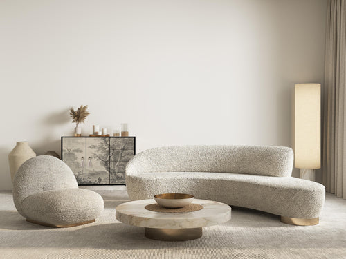 Laag dressoir met 2 deuren en 4 laden van MDF met Wasvrouw patroon - vtwonen shop