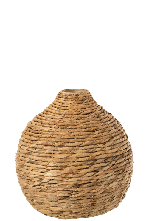 J-Line vaas Kort Decoratief - bamboe - naturel - 37 cm hoog - vtwonen shop