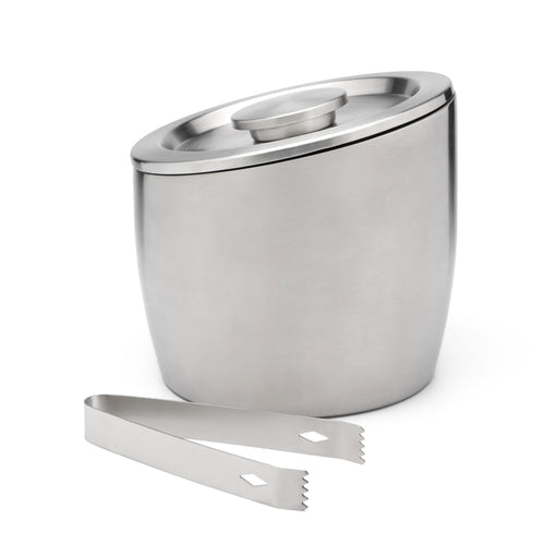 Leopold Vienna - Dubbelwandige ijsemmer met deksel 2,5L mat RVS - vtwonen shop