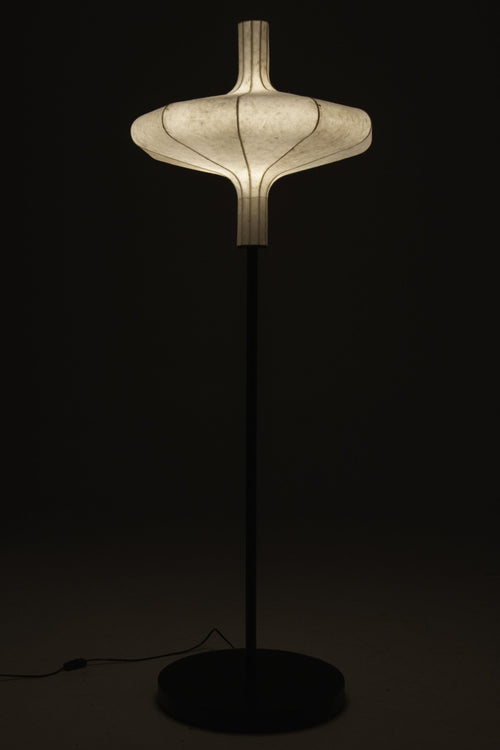 J-Line voetlamp - papier - naturel