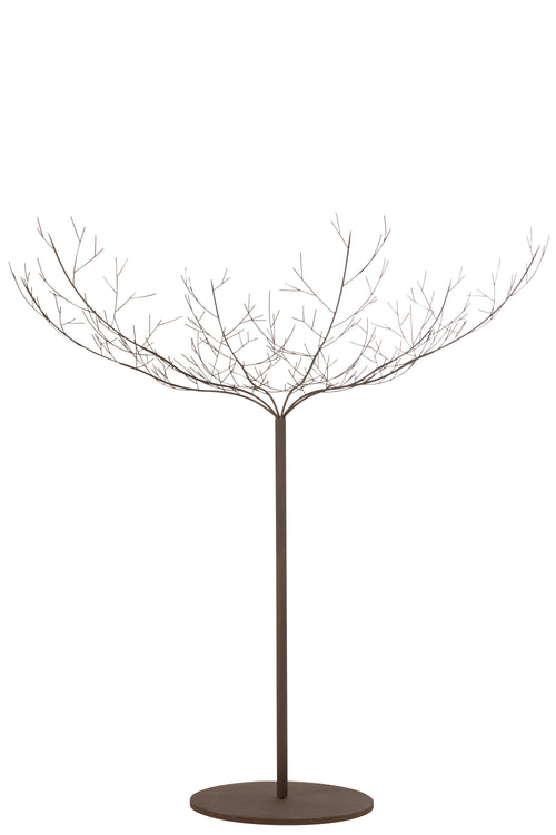 J-Line decoratie Boom - metaal - bruin - large