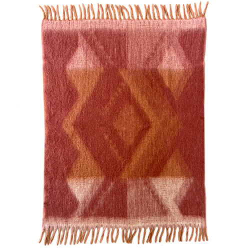 Malagoon plaid Zapotec - zacht spicy rood - 100% recycled