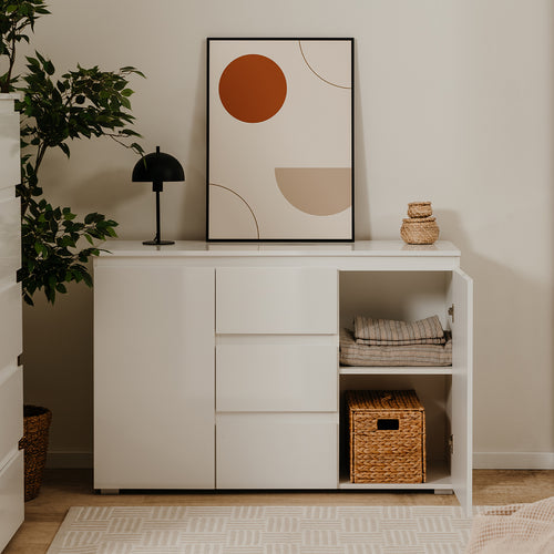 Calicosy - Sideboard 2 Deuren 3 Laden Pretoria - 40x120x80,5 cm