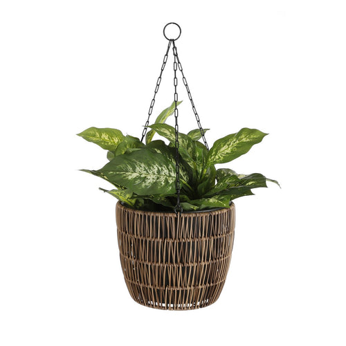 Mica Decorations Dieffenbachia Kunstplant in Bloempot Stan - H40 x Ø30 cm - Groen