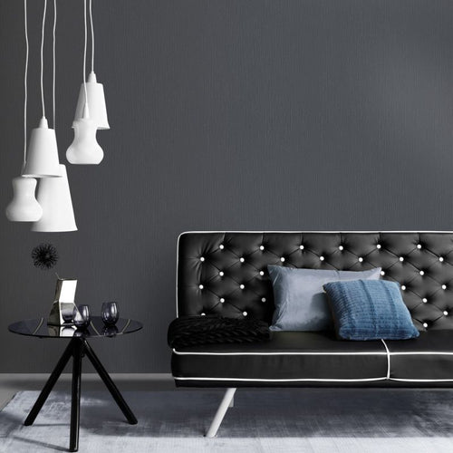 Erismann behang linnenstructuur zwart - 53 cm x 10.05 m - 661394 - vtwonen shop