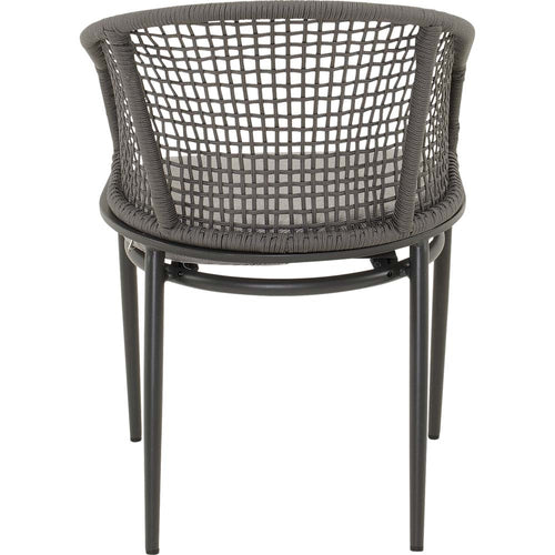 Lesli Living bistrostoel Kioto - grijs - 56x62x77cm - set van 2