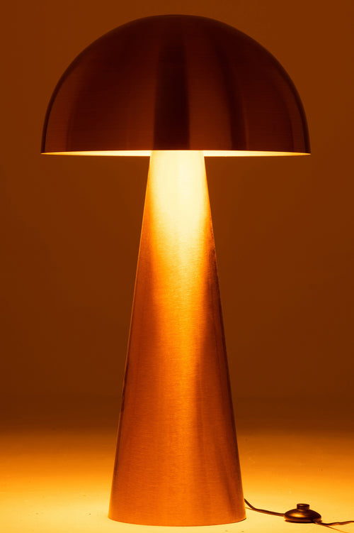 J-Line lamp Paddenstoel - metaal - mat goud - extra large