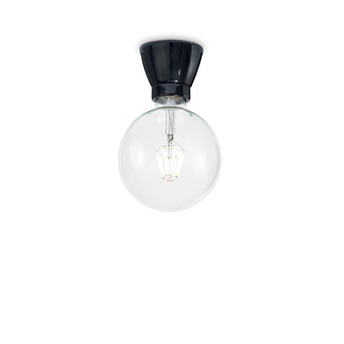 Decoratieve Semi Flush Light Zwart, E27