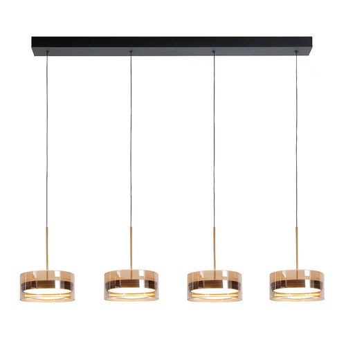 Highlight hanglamp Enzo - 4 lichts - 117  x 160   cm - zwart