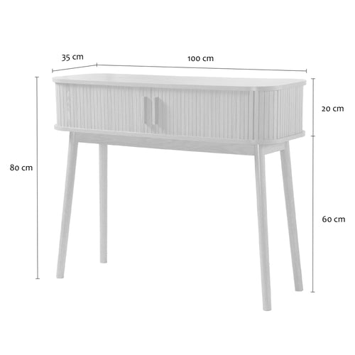 Calicosy - ERNEST Design haltafel - Licht hout - 35x100x80,5 cm