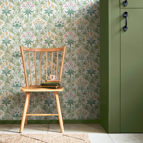 William Morris at Home Vliesbehang - Celandine Spring Garden