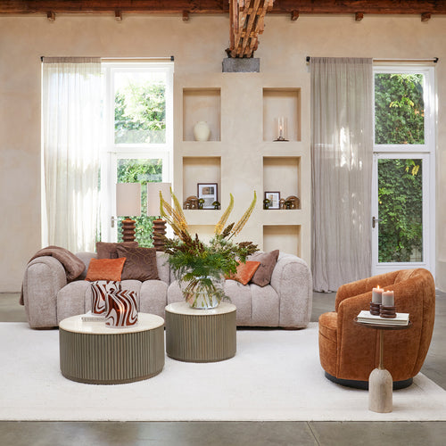 Rivièra Maison Fauteuil The Countess - Bruin - Draaibaar - vtwonen shop