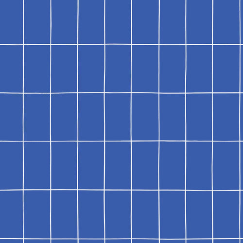 ESTAhome behang kleine tegeltjes koningsblauw en wit - 53 cm x 10.05 m - 139962 - vtwonen shop