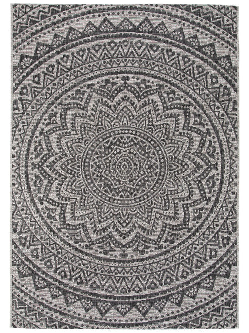 benuta binnen- en buitenkleed Cleo - grijs - 140x200 cm