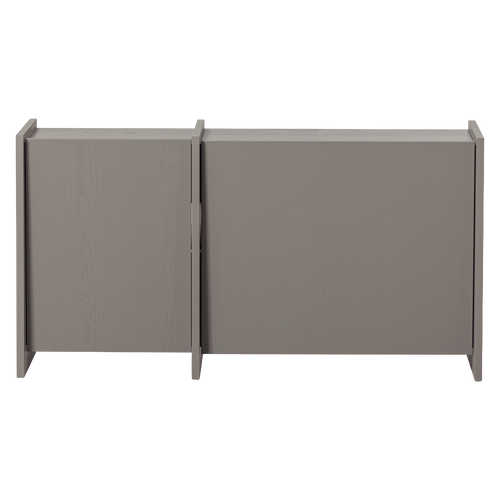 WOOOD tv meubel 102 cm Brock - Essen Fineer - Warmgrijs - 53x102x44