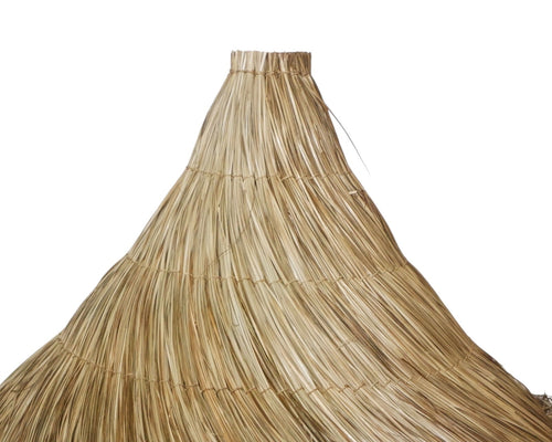 Grote Raffia Hanglamp Ø110 cm – Handgemaakte Boho Plafondlamp van Natuurlijk Gras – XL Natuurlijke Lamp voor Horeca, Woonkamer of Eettafel – Tropis... - vtwonen shop