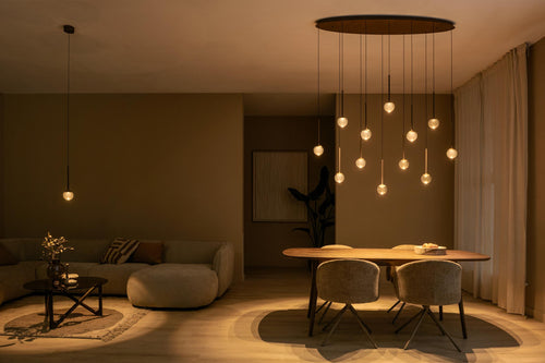 Lucide hanglamp CALINA - Geïntegreerde LED - Koffie