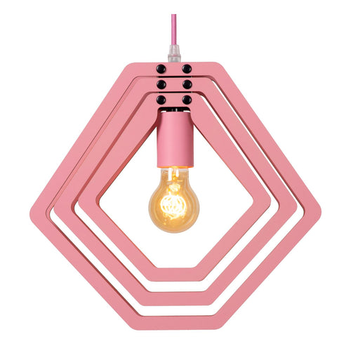 Lucide hanglamp MAURO - 1xE27 - Roze - vtwonen shop