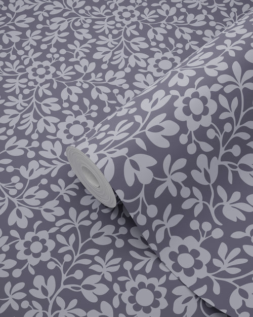 ESTAhome behang bloemetjes blauw - 50 x 900 cm - 131668 - vtwonen shop