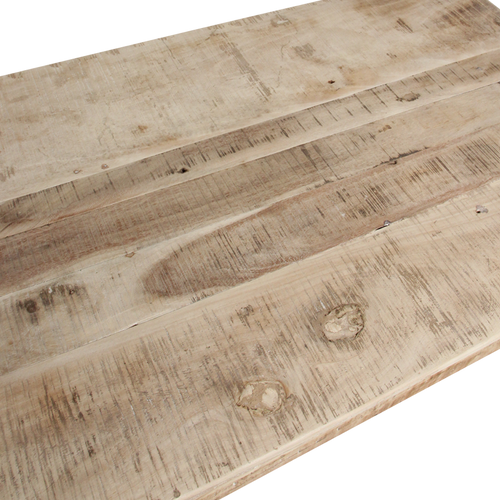 Raw Materials salontafel Limewash - inklapbaar - FSC gerecycled hout - 120x75x45 cm