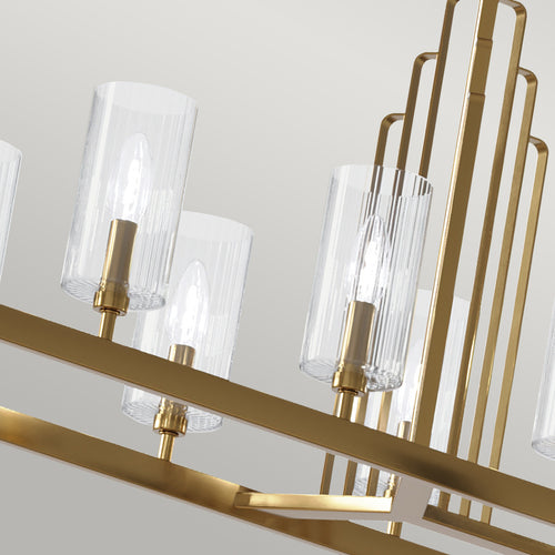 Elstead Kichler Kimrose Bar hanglamp geborsteld natuurlijk messing