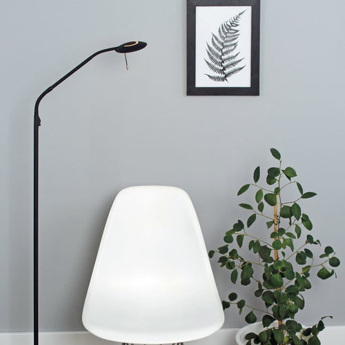 Steinhauer vloerlamp zenith - 1 lichts - 22x 150 cm - zwart