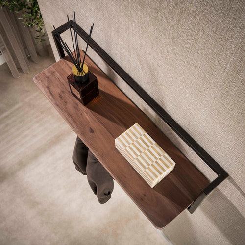 Giga Meubel Kapstok Air Solid - Bruin Hout - 6 Haken - 85x25x32cm