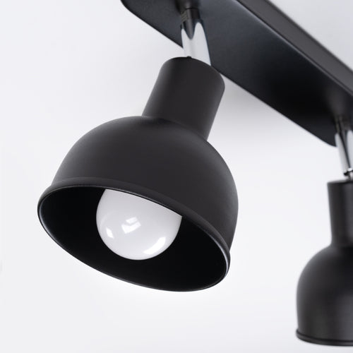 Sollux Lighting Plafondlamp ELBA 2 zwart - 47x24x18,5cm