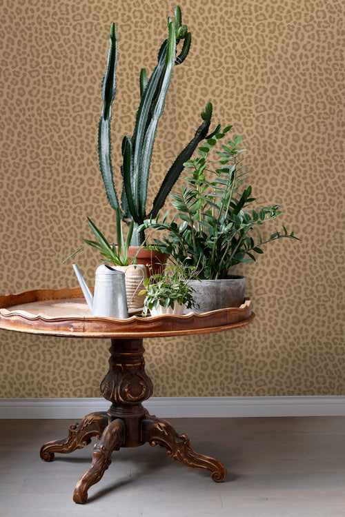 ESTAhome behang panterprint lichtbruin - 53 cm x 10.05 m - 139967