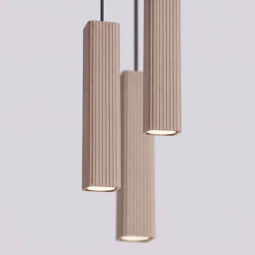 Sollux Lighting Hanglamp RAYO 3P taupe - 20x20x108cm