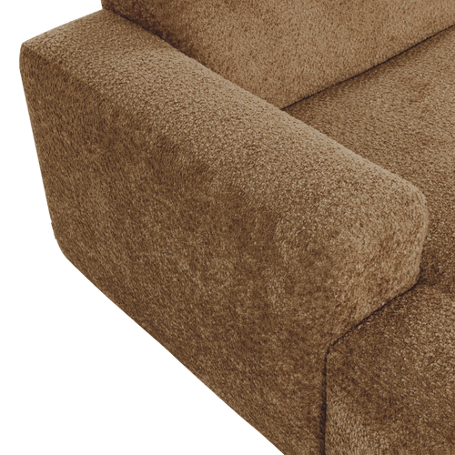 WOOOD chaise longue bank links Mojo Base - Wollig - H.geel - 74x112x162