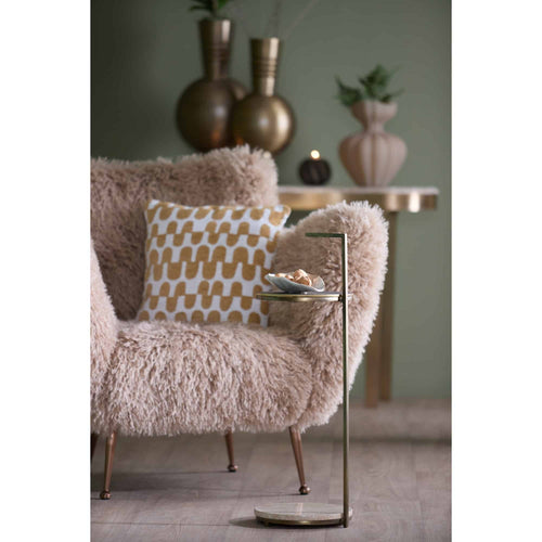 Light & Living bijzettafel Leda - bruin - Ø26cm