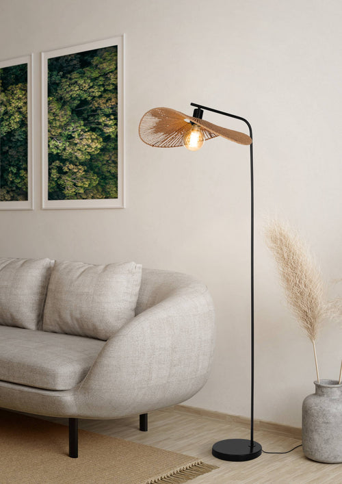 EGLO vloerlamp Siruela - e27 - h 160 cm - papier - natuur - vtwonen shop