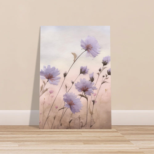 Artfulprints Poster met Lijst Flower aquarel 2   - 30x40 cm - Roze