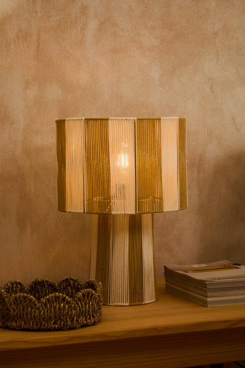 Calma House Tafellamp met CE-stekker Far - Beige - 46x30