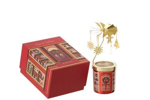 J-Line geurkaars Carousel Surprise Window - mix/koraal - vtwonen shop