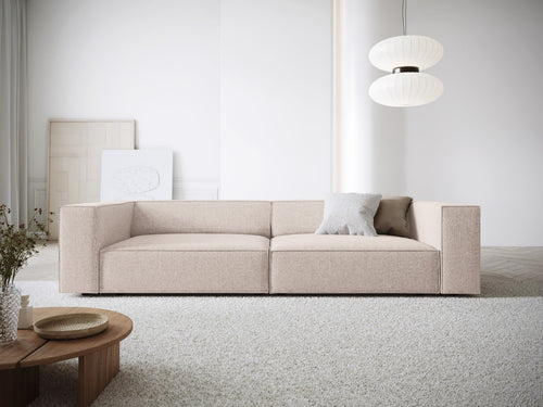 Cosmopolitan Design Bank Arendal 4-zits, chenille, beige - 102x244x70cm