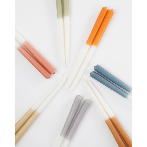 Mica Decorations Dip-dye Dinerkaars - Set van 2 - H30 cm - Lichtgrijs