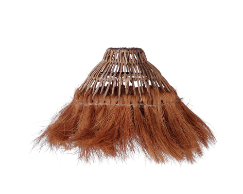 Furnilux Handgemaakte Hanglamp van Bananenvezel – Duurzaam & Natuurlijk Design - Top 10cm -Bodem 30cm - Hoogte 22cm - vtwonen shop