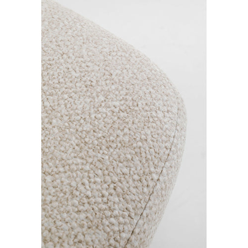 Kare Design Draaifauteuil en Voetsteun Jules beige