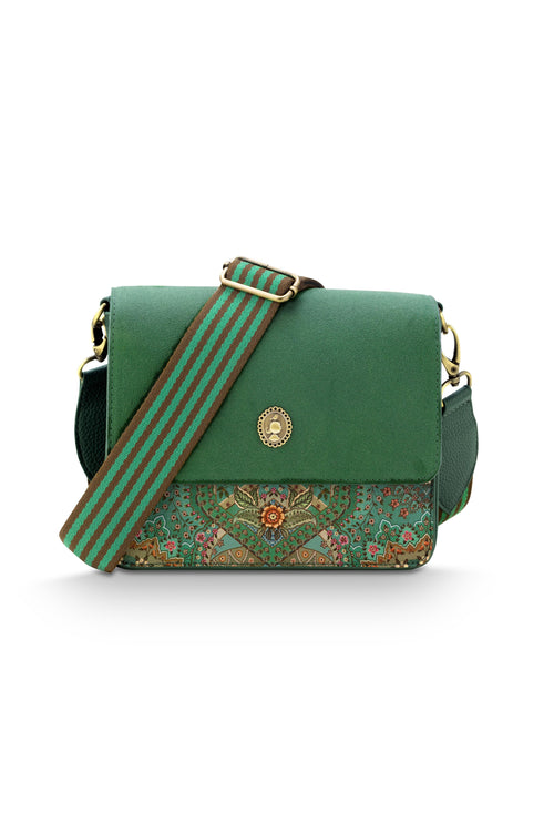 Pip Studio - Fenna Crossbody Tas Dames - Jabali - Groen - 19x6x16cm - vtwonen shop