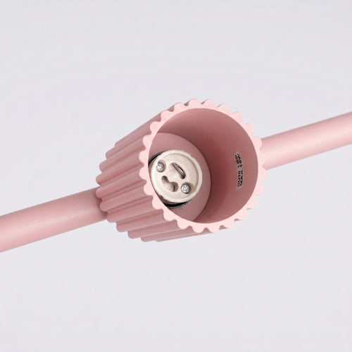 Sollux Lighting Kroonluchter KARBON 4 roze - 122x6,5x212cm