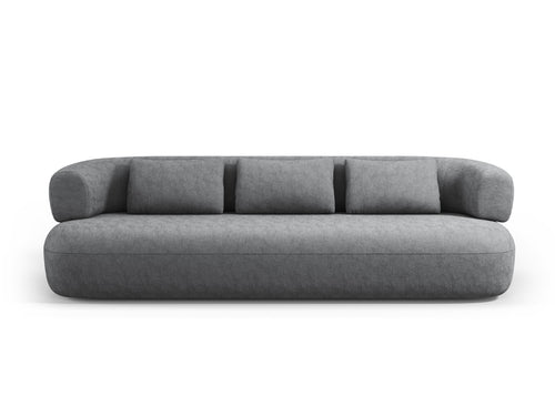 Micadoni Bank Jenny 4-zits, chenille, donkergrijs - 90x226x73cm